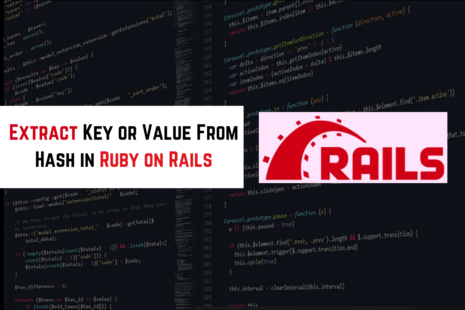 extract key or value from hash